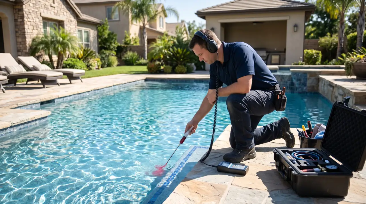 Pool water loss investigation
